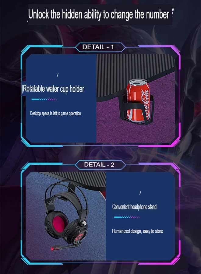 كلناميان طاولة كمبيوتر متعددة الوظائف للمكتب المنزلي مقاس 160 سم - Image 5