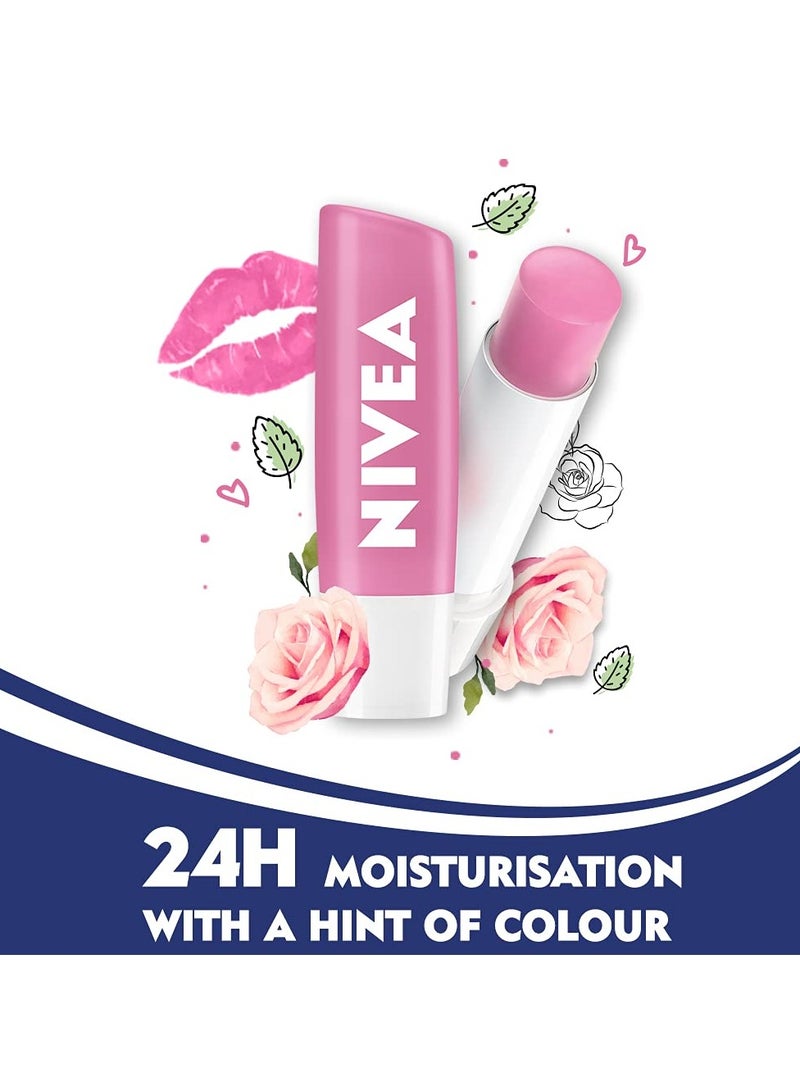 Nivea نيڤيا لوشن الشفاه ناعمة الورد عبوة بلاستيكية - Image 4