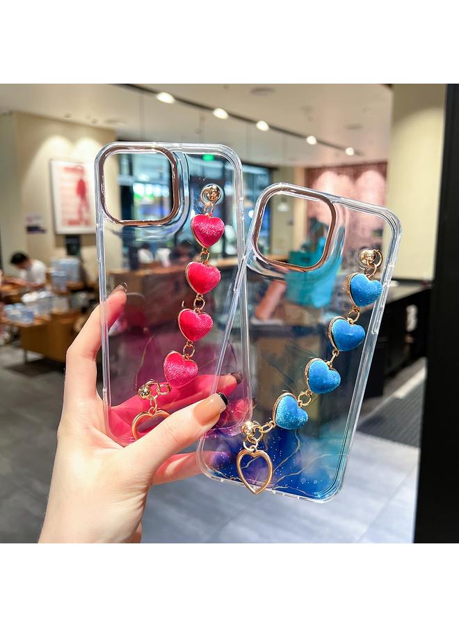 S-TOP Case For iPhone 12 Pro Gold Halo Marble Pattern Case with Bracelet - Image 3