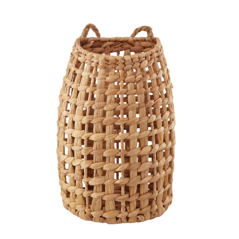 SHCMSADO Woven Water Hyacinth Hanging Basket Door Hanging Basket Wall for Home Garden Farmhouse (Water Hyacinth) - Image 1