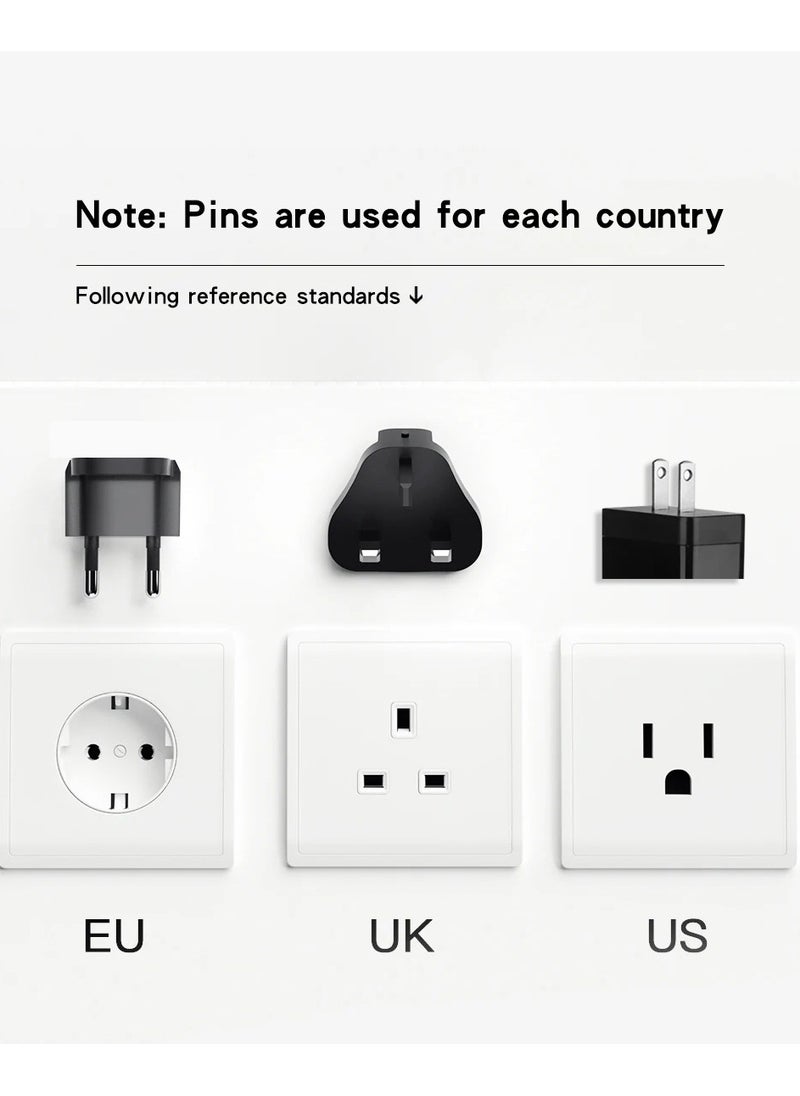 20W Multifunctional 5-Port Type-C Charger - Wall USB C PD Charger with Quick Charge 3.0 Charging Station Compatible with iPhone Pixel Samsung Huawei iPad Tablets and more 3PD+2USB