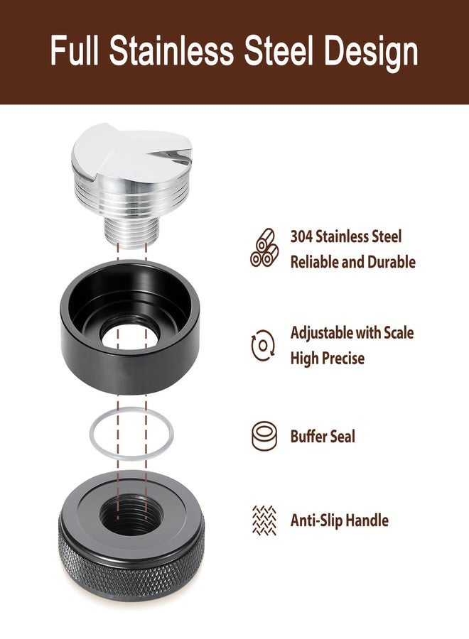 fogkay 51MM Coffee Distributor, Espresso Distribution Tool Compatible for CASABREWS CM5418, 3700Essential and Wirsh Espresso Maker, Professional Espresso Distributor Fits 51mm Portafilter, Black - Image 3