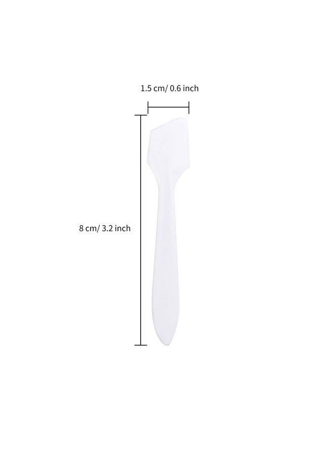 Senkary 200 Pack Cosmetic Makeup Spatulas Small 3.2 Inch Disposable Plastic Spatula Facial Skincare Face Mask Spatula (Translucent) - Image 2