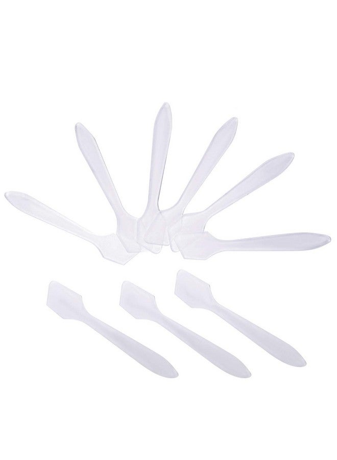 Senkary 200 Pack Cosmetic Makeup Spatulas Small 3.2 Inch Disposable Plastic Spatula Facial Skincare Face Mask Spatula (Translucent) - Image 1