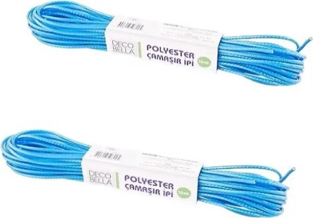 Hane216 2 Pieces Polyester Clothesline 10MT
