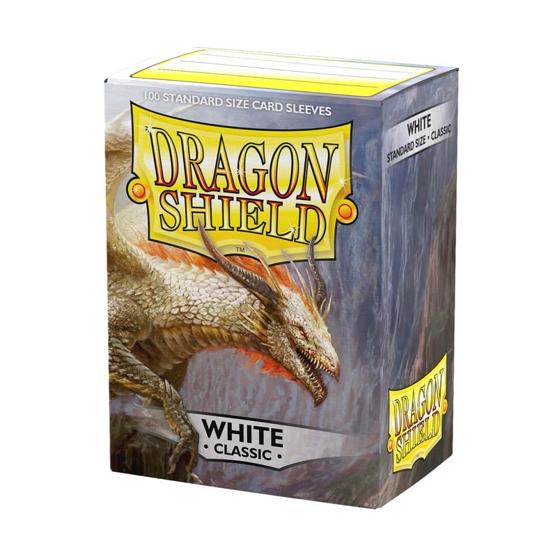 Dragon Shield Standard Size Card Classic Sleeves 100 CT Smooth Tough Premium TCG Sleeves Compatible with Pokemon Flesh Blood One Piece Magic the Gathering White - Image 2