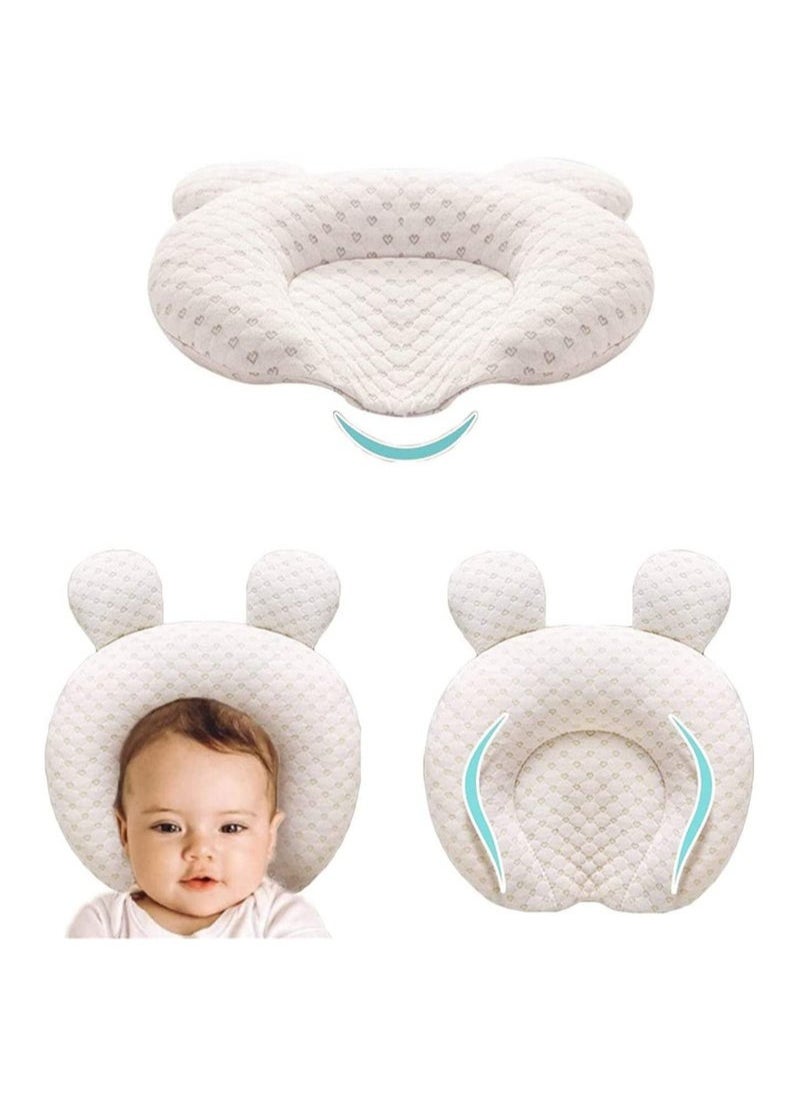XiuWoo Baby Pillows for Newborn Sleeping(0-12months) Prevent Flat Head Nursery Head Shaping Infant Unisex Latex Pillow Head Protection Support  - Image 1
