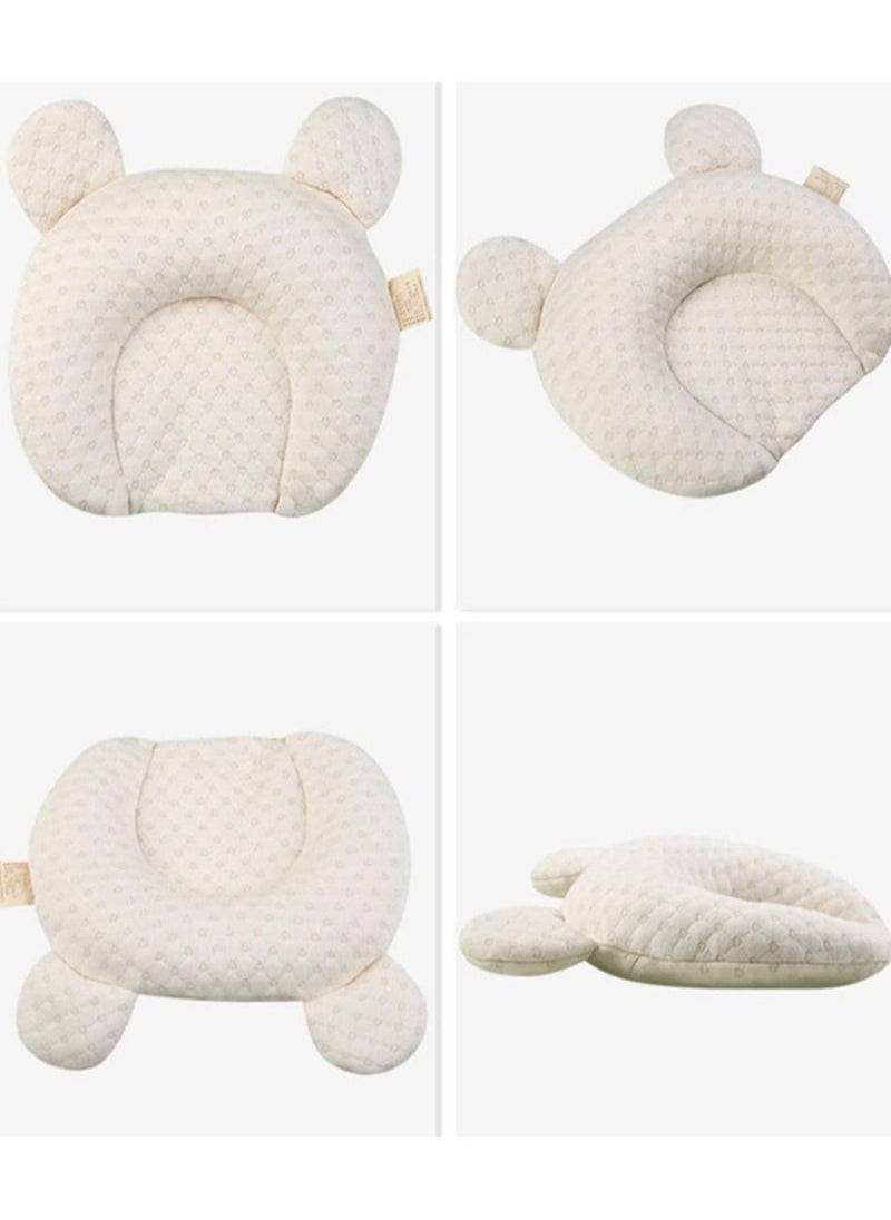 XiuWoo Baby Pillows for Newborn Sleeping(0-12months) Prevent Flat Head Nursery Head Shaping Infant Unisex Latex Pillow Head Protection Support  - Image 5