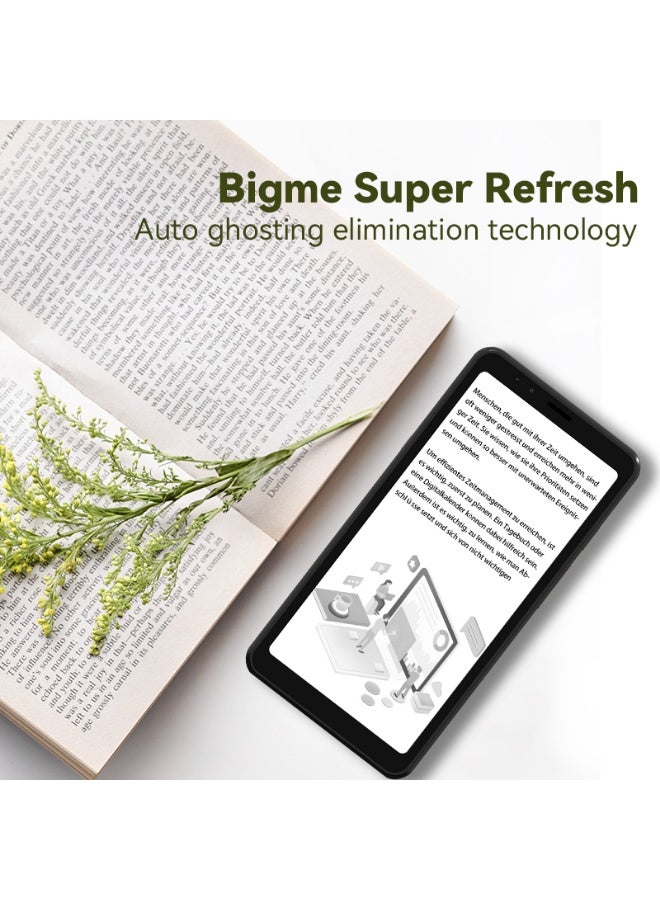 Bigme Hibreak BW 5.84-inch 4G E-Paper reader with 4G connectivity- Black & White Eye Comfort Display, Android 11, 6GB RAM + 128GB Storage, Front Light - Image 3