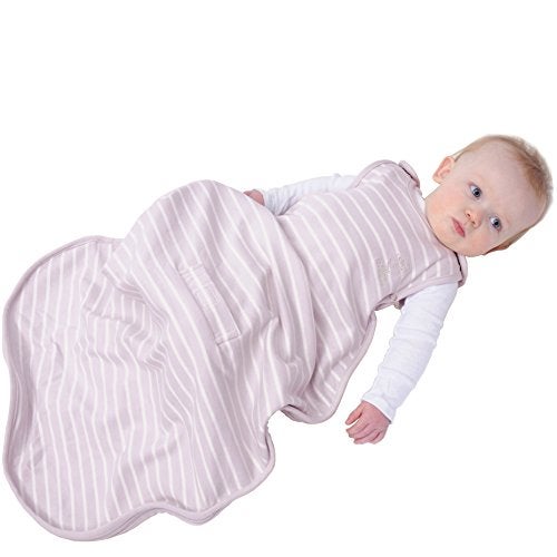 Woolino Merino Wool & Organic Cotton Baby Sleep Sack 2-24 Months – Ultimate 4-Season Baby Sleeping Bag, Universal Size Wearable Blanket, 2-Way Zipper & Adjustable Fit, Year-Round Use – Lilac - Image 3