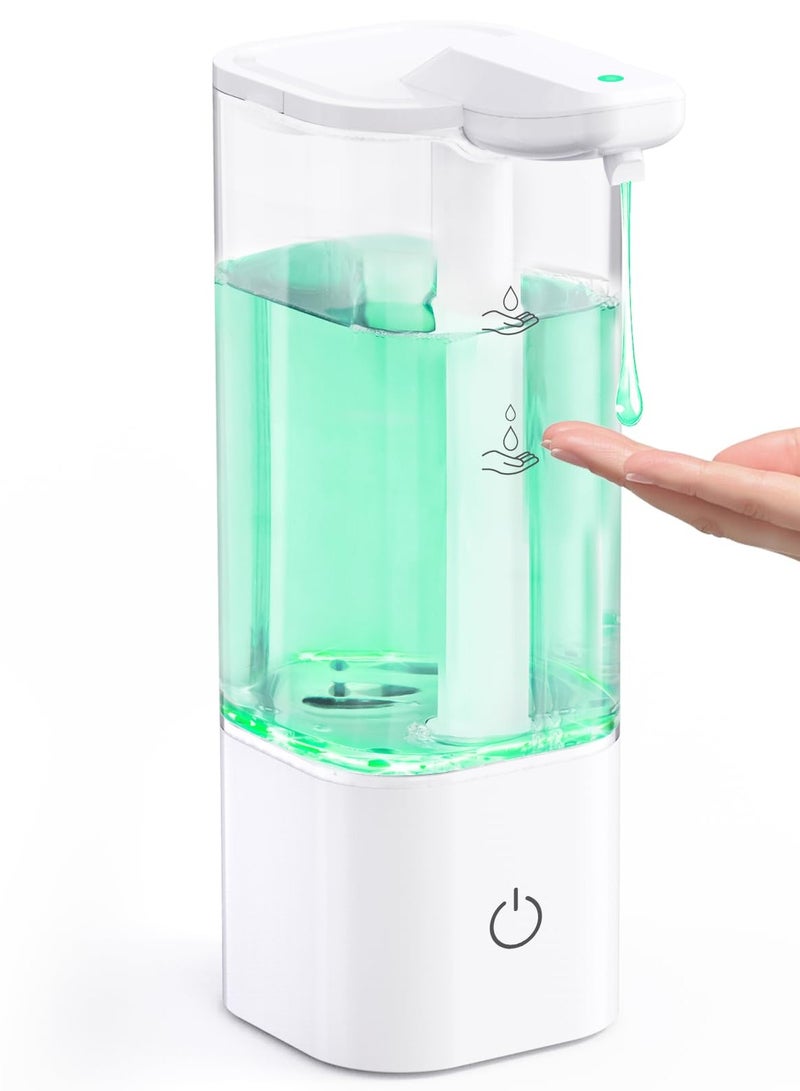 SYOSI Automatic Hand Soap, Touchless Hand Sanitizer Dispenser Electric, Touchless Liquid soap Dispenser, Free Touch Electric Soap Dispenser Rechargeable with Sensor for Bathroom, Kitchen, Commercial - Image 1