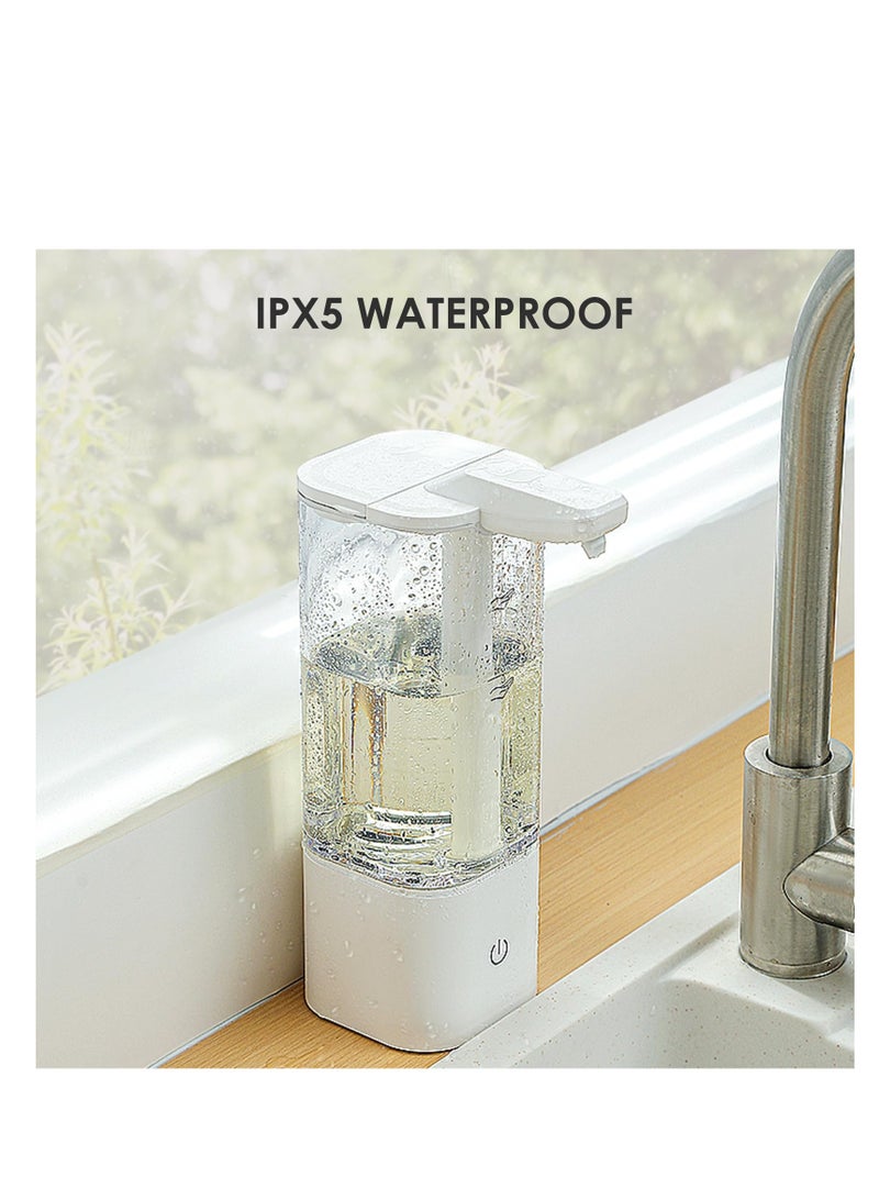 SYOSI Automatic Hand Soap, Touchless Hand Sanitizer Dispenser Electric, Touchless Liquid soap Dispenser, Free Touch Electric Soap Dispenser Rechargeable with Sensor for Bathroom, Kitchen, Commercial - Image 4