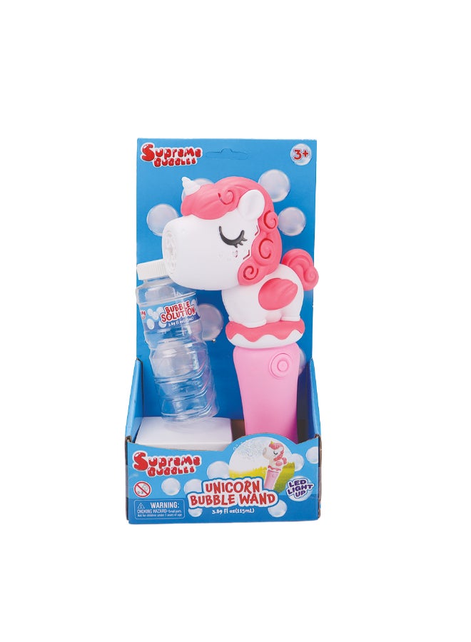 Bubbles B/O UNICORN LIGHT UP BUBBLE WAND, WITH 115ML BUBBLE SOLUTION,
3*AA BATTERIES NOT INCLUDED, 2ASTD - Image 2