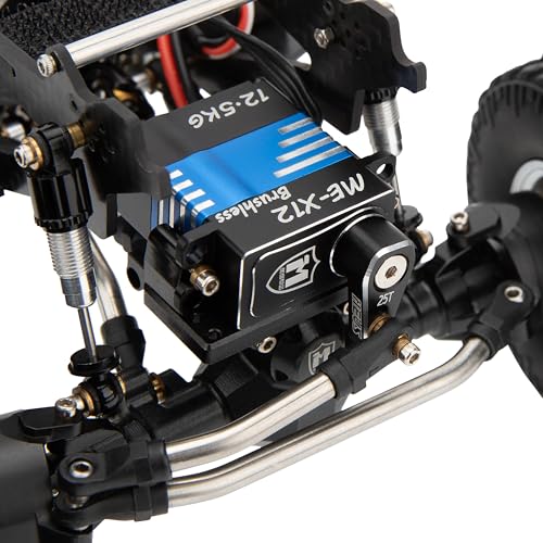 MEUS Racing High Torque 125KG SCX24 Servo with Mount and Servo Horn for SCX24 124 RC Crawler Upgrades Parts 125KG - Image 5