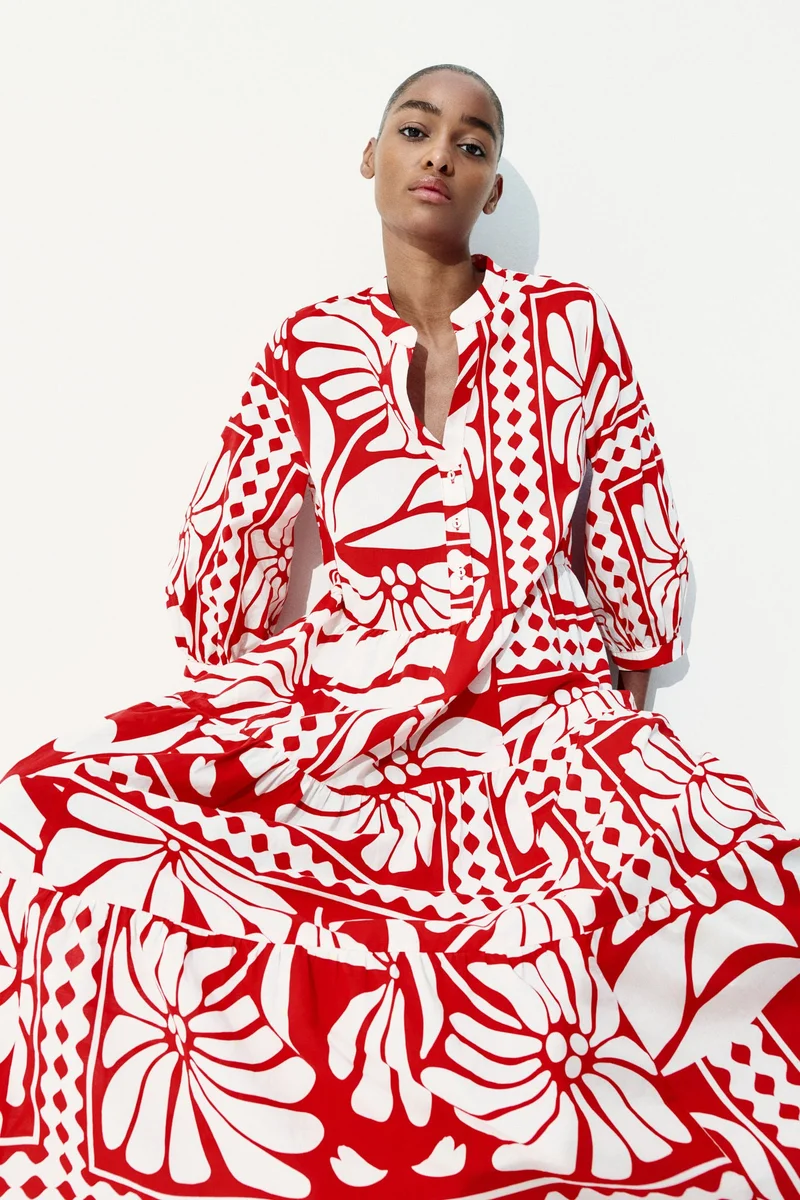 H&M Tiered midi dress