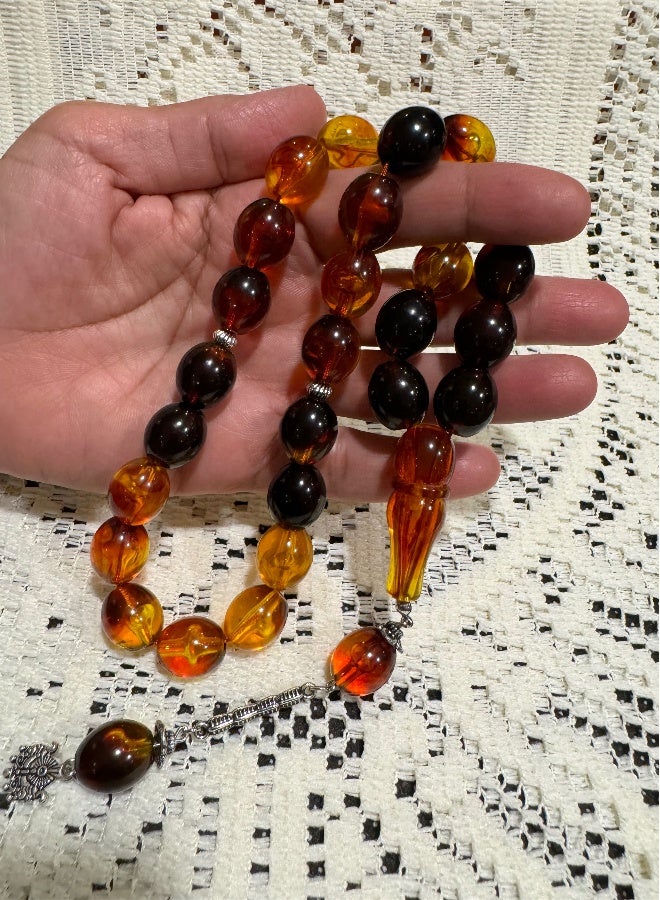 Faturan Prayer Beads For Men 28 Beads Size 13.5mm x 15.5mm - Image 3