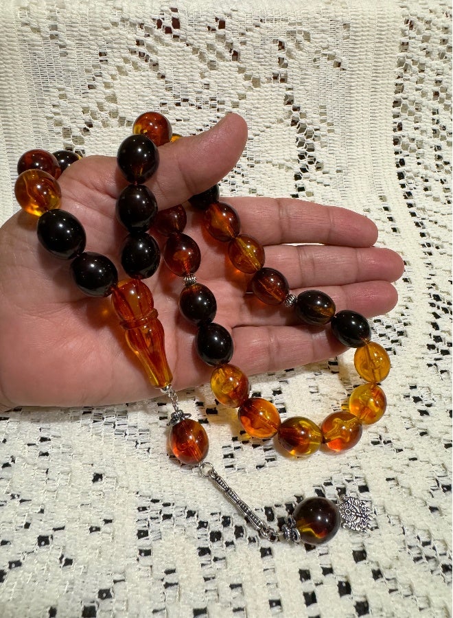 Faturan Prayer Beads For Men 28 Beads Size 13.5mm x 15.5mm - Image 2