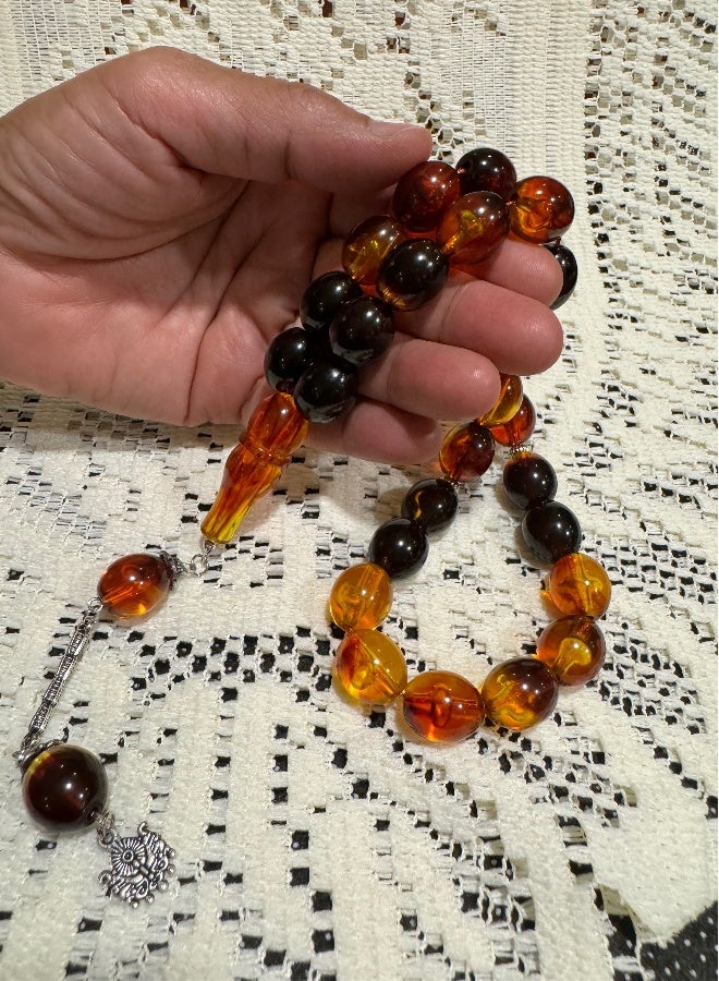 Faturan Prayer Beads For Men 28 Beads Size 13.5mm x 15.5mm - Image 1