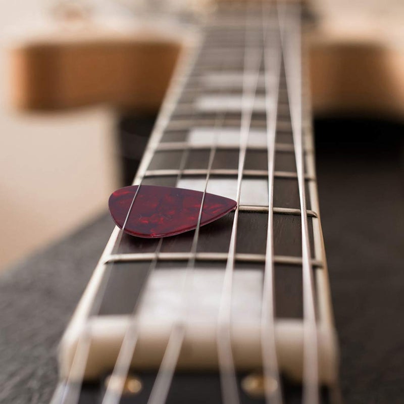 Augshy Guitar Picks, 150 Pack Premium Celluloid Guitar Pick Variety Pack Thin, Medium & Heavy Gauges for Acoustic Guitar, Electric Guitar, Bass(0.46 0.71 0.96 mm) - Image 4
