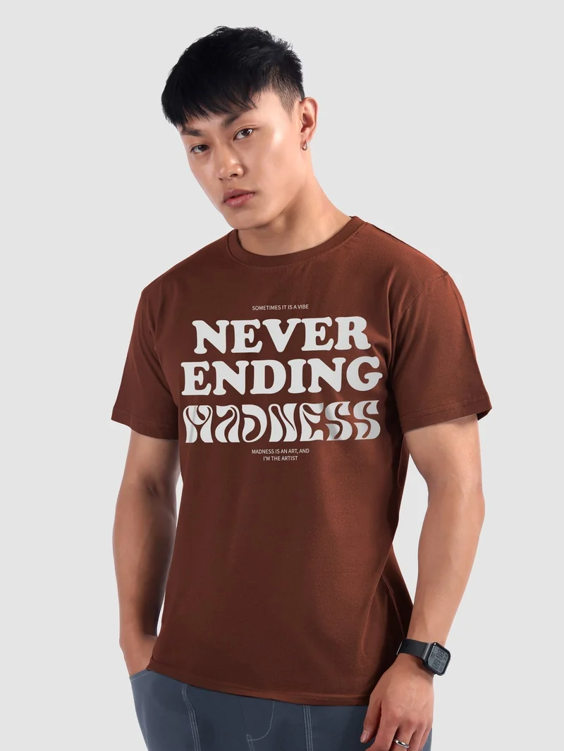 Beyoung Never Ending Madness Half Sleeve T-Shirt