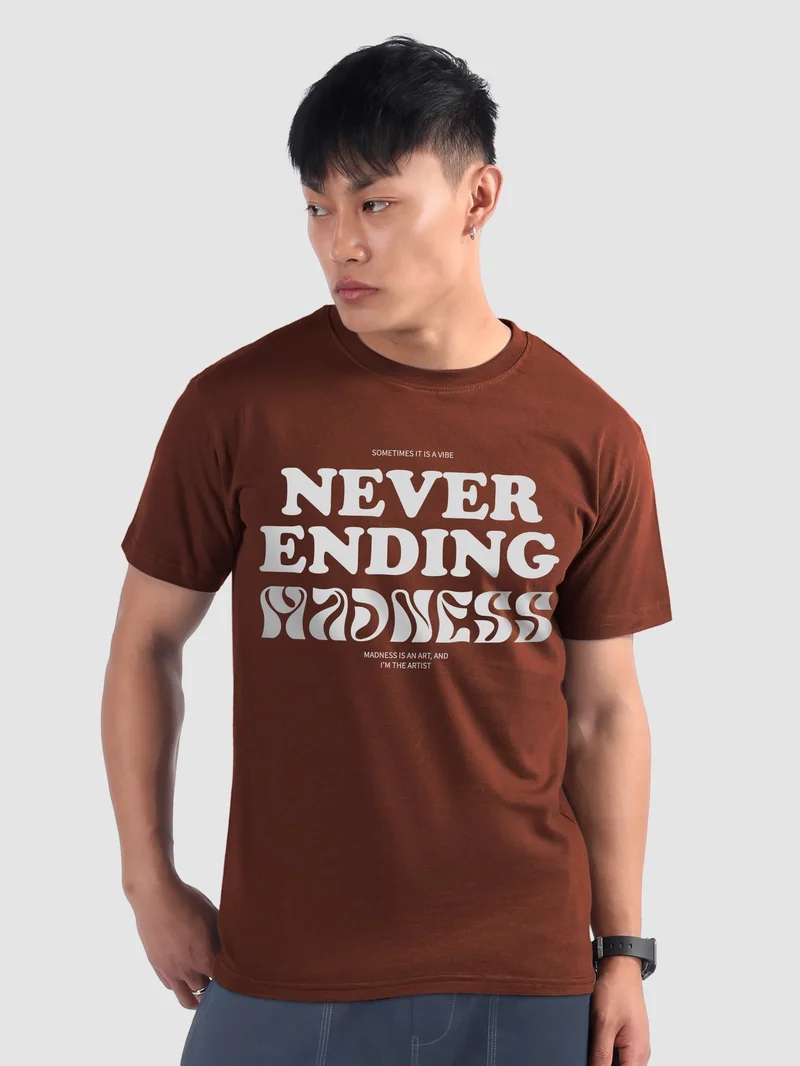 Beyoung Never Ending Madness Half Sleeve T-Shirt