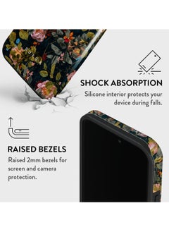 BURGA iPhone 16 Pro Max Case, 2 Piece Hard Shell + TPU Interior, Shock Absorption, All Port Accessible, Raised Bezel For Screen & Camera Protection, Never Fading HQ Print,  Bloomy Garden  - Image 4