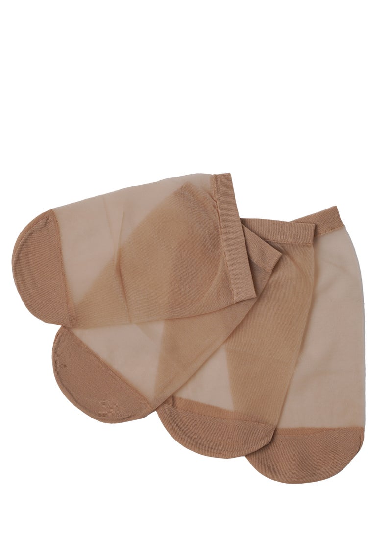Alsamah Socket ankle shiffon socks, Ultra Sheer 15 Den, Silk Reflections, Reinforced Toe. (2-Pack) - Image 3