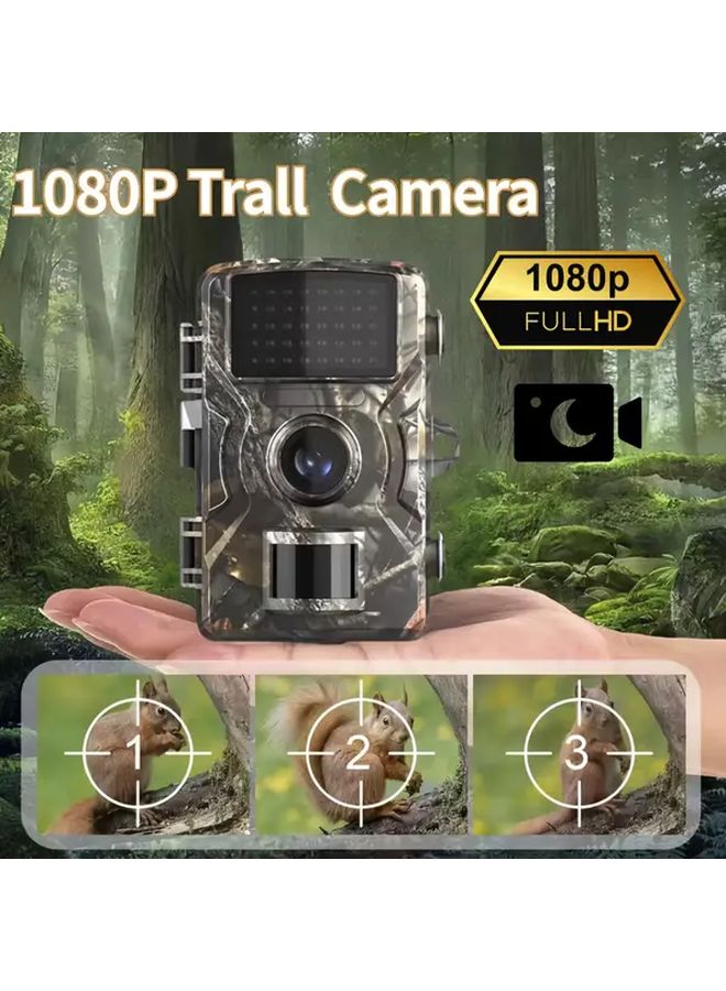 كاميرا الحياة البرية بدقة 1080بك مع شاشة 2 بوصة ورؤية ليلية، كاميرا لعبة مفعلة بالحركة مع حزام مجاني - Image 2