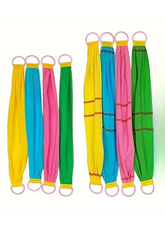 Goolsky Back Scrubber For Shower Coarse Sand Extended Length Bath Towel Shower Back Washer Exfoliating Washcloth Rear Scrub Stretchable Pull Strap Wash Cloth Exfoliating - Bathroom Accessories  - Image 3