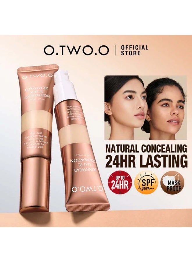OTWOO O.TWO.O Matte Finish Liquid Foundation – High Coverage, Long-Wear Base (N230) - Image 4