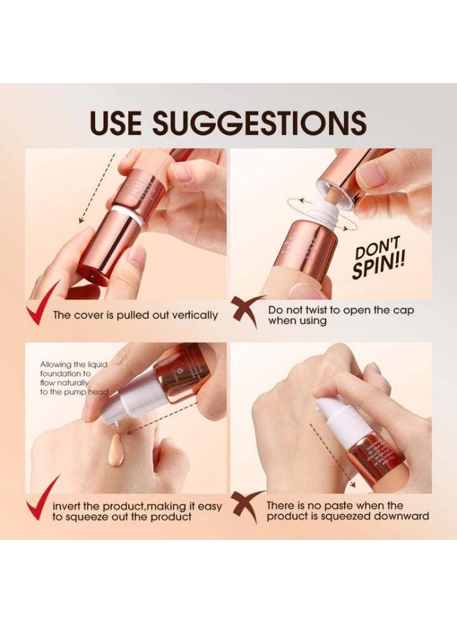 OTWOO O.TWO.O Matte Finish Liquid Foundation – High Coverage, Long-Wear Base (N230) - Image 3