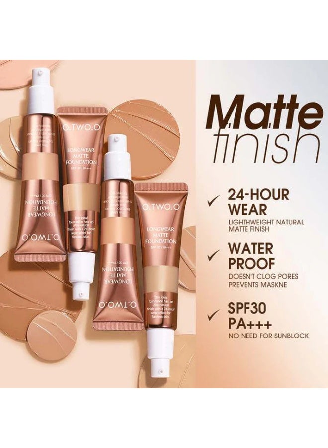 OTWOO O.TWO.O Matte Finish Liquid Foundation – High Coverage, Long-Wear Base (N230) - Image 5