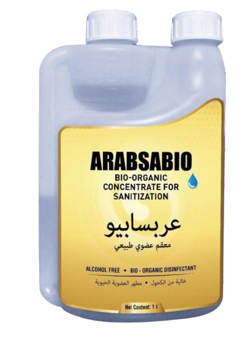 ARABSABIO Bio-Organic Sanitizer Concentrate – Non-Toxic Disinfectant & Eco-Friendly Surface Cleaner – 1L (Makes 50L) - Image 1