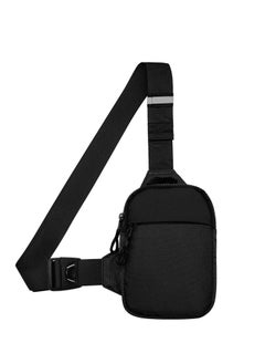 Captaintech Small Sling Bag for Men Waterproof Crossbody Packs Purses Chest Bags with Adjustable Shoulder Belt for Travel Sport Camping(Black)  - Image 1