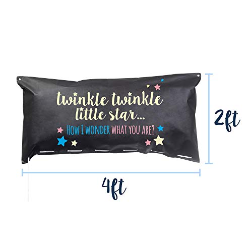 Pop Fizz Designs Gender Reveal Balloon Drop Bag | Twinkle, Twinkle Little Star - Image 4