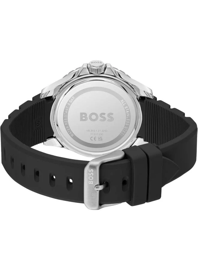 BOSS Quartz analog Watch with Silicone strap