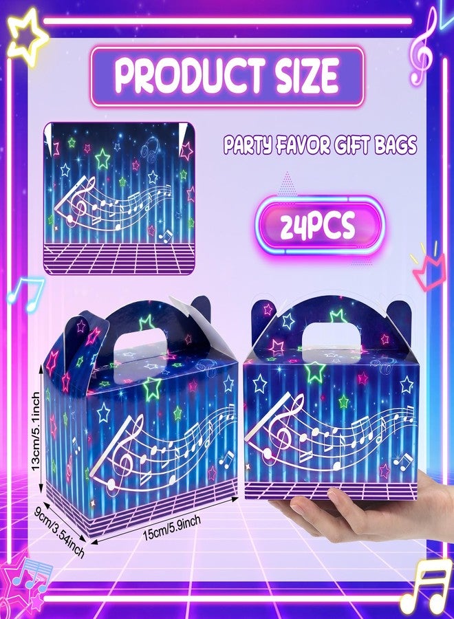 Kolldenn 24 Pcs K Pop Party Favors Goodie Gift Bags with Handles K Pop Themed Cartoon Goodie Candy Bags for Party Supplies Anime Themed Birthday Celebrations - Image 3