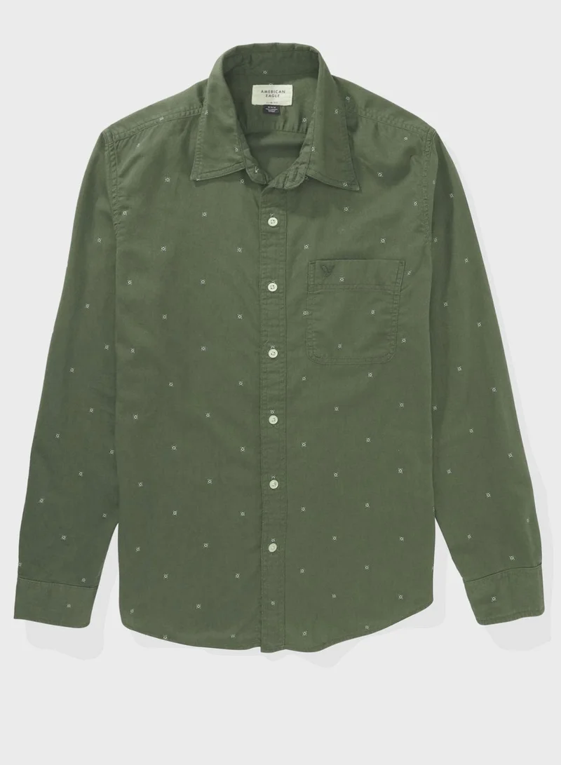 American Eagle Button Down Slim Fit Shirt