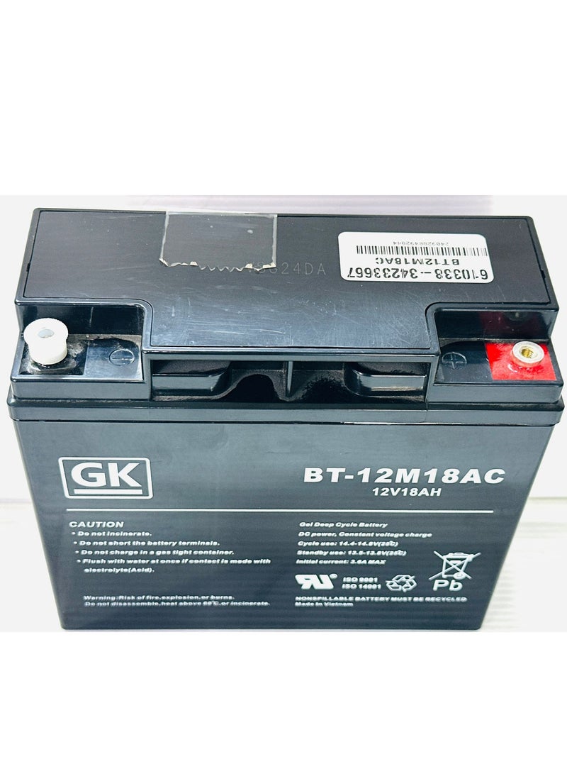 12V 18AH Deep Cycle Battery GK