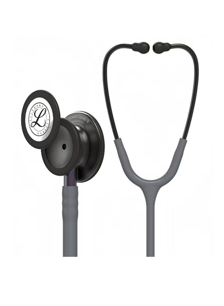 3M Littmann Classic III Monitoring Stethoscope Chestpiece Gray Tube Violet Gray Stem and Headset 27 inch 5873 - Image 1