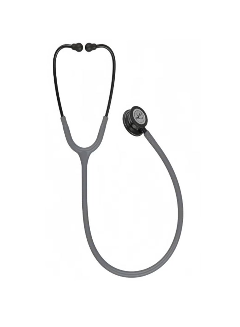 3M Littmann Classic III Monitoring Stethoscope Chestpiece Gray Tube Violet Gray Stem and Headset 27 inch 5873 - Image 2