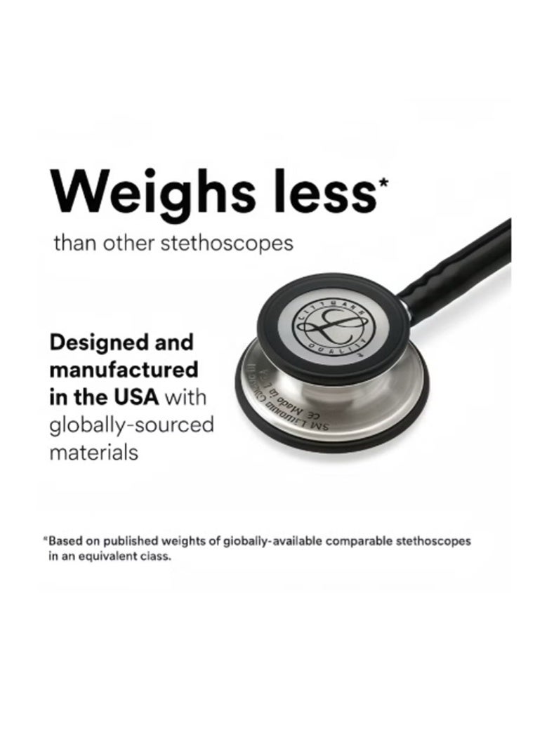 3M Littmann Classic III Monitoring Stethoscope Chestpiece Gray Tube Violet Gray Stem and Headset 27 inch 5873 - Image 5