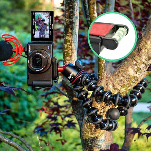 JOBY GorillaPod 3K Kit, Compact Stand 3K and Ballhead for Compact Cameras, Tripod Kit, Travel Tripod for Cameras, Holds Devices up to 6.6lbs, JB91507, Made in Italy, Black/Charcoal - Image 4
