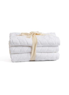 MEHALLA Face Towels Set - Jacquard 3Piece 