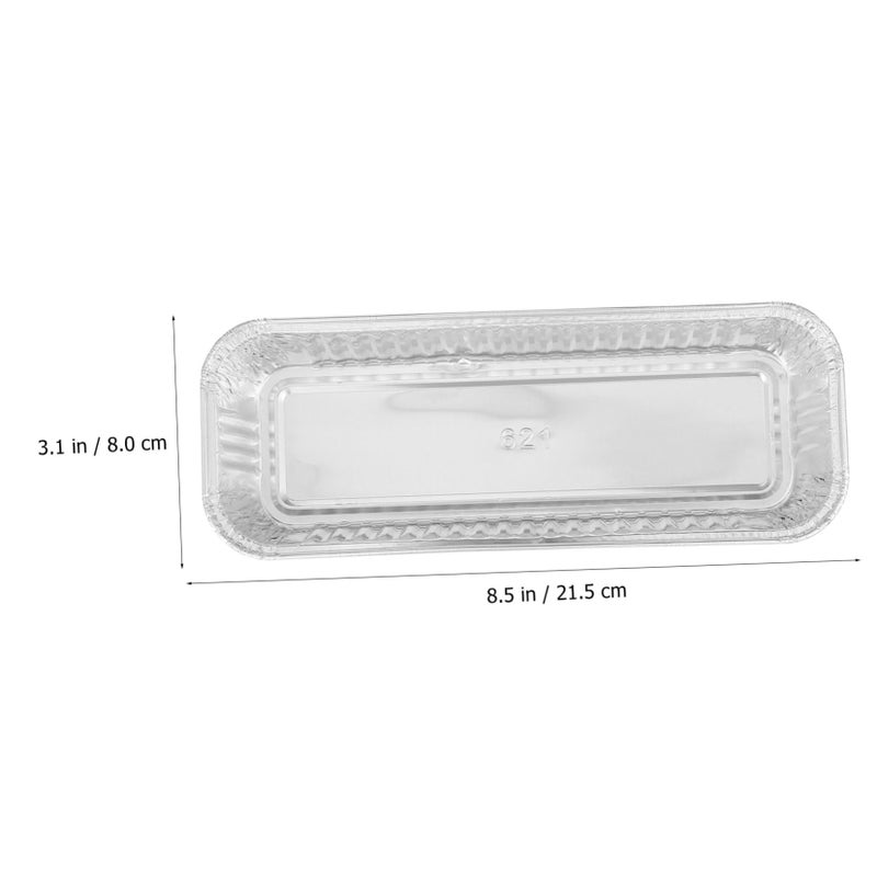 125 Pcs Deep Disposable Aluminum Foil Pans Rectangle Baking Trays For Oven - Image 3