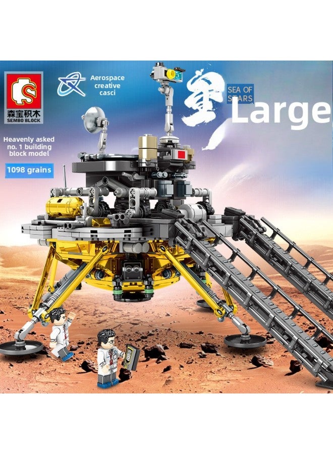 Senbao متوافق مع لعبة مكعبات البناء المجمعة من Lego Aerospace Wenchuang Manned Long March Rocket Puzzle - اللون: Long March 6 203014 【360 جسيمًا】】 - Image 3