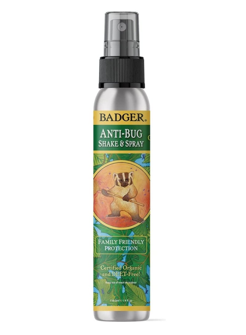 Badger Anti Bug Shake and Spray DEET Free Natural Bug Spray Eco Friendly - Image 1