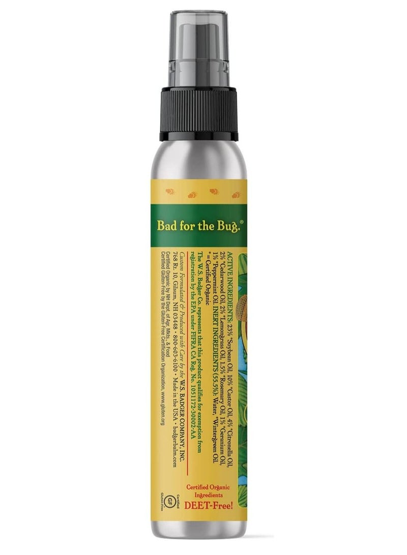 Badger Anti Bug Shake and Spray DEET Free Natural Bug Spray Eco Friendly - Image 2