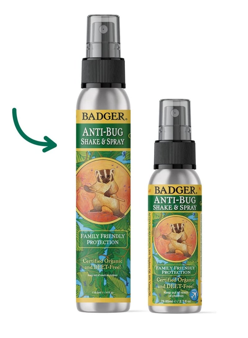 Badger Anti Bug Shake and Spray DEET Free Natural Bug Spray Eco Friendly - Image 4