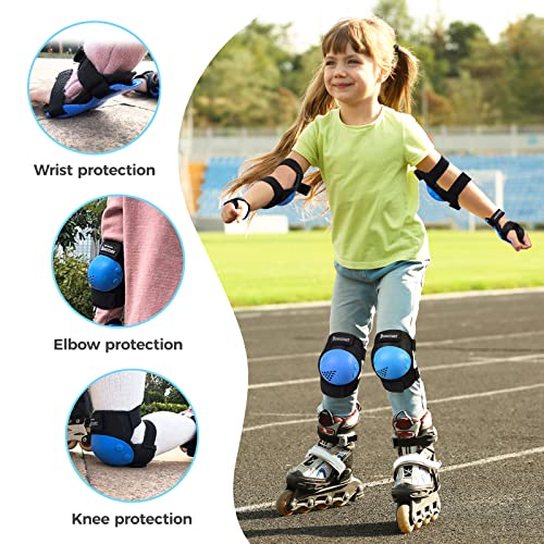 BOSONER Kids/Youth Knee Pad Elbow Pads for Roller Skates Cycling BMX Bike Skateboard Inline Rollerblading, Skating Skatings Scooter Riding Sports - Image 2